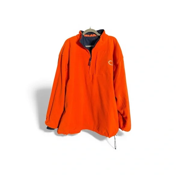 Chicago Bears 2XL Reversible Blue and Orange Pullover Jacket